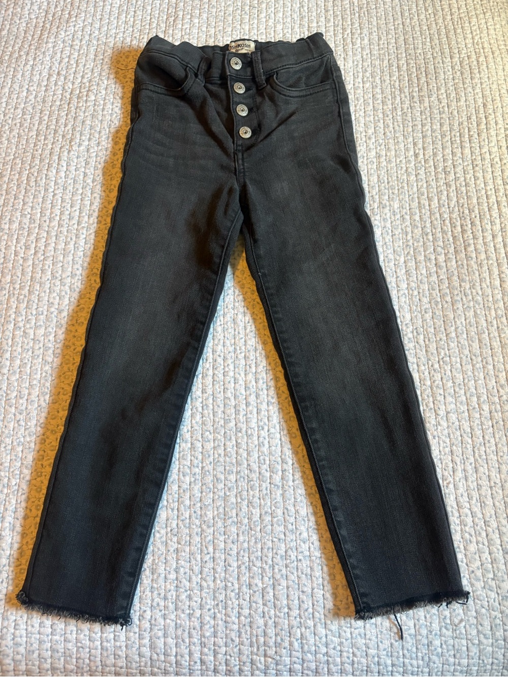 OshKosh B'gosh Black Skinny Button-Fly Jeans